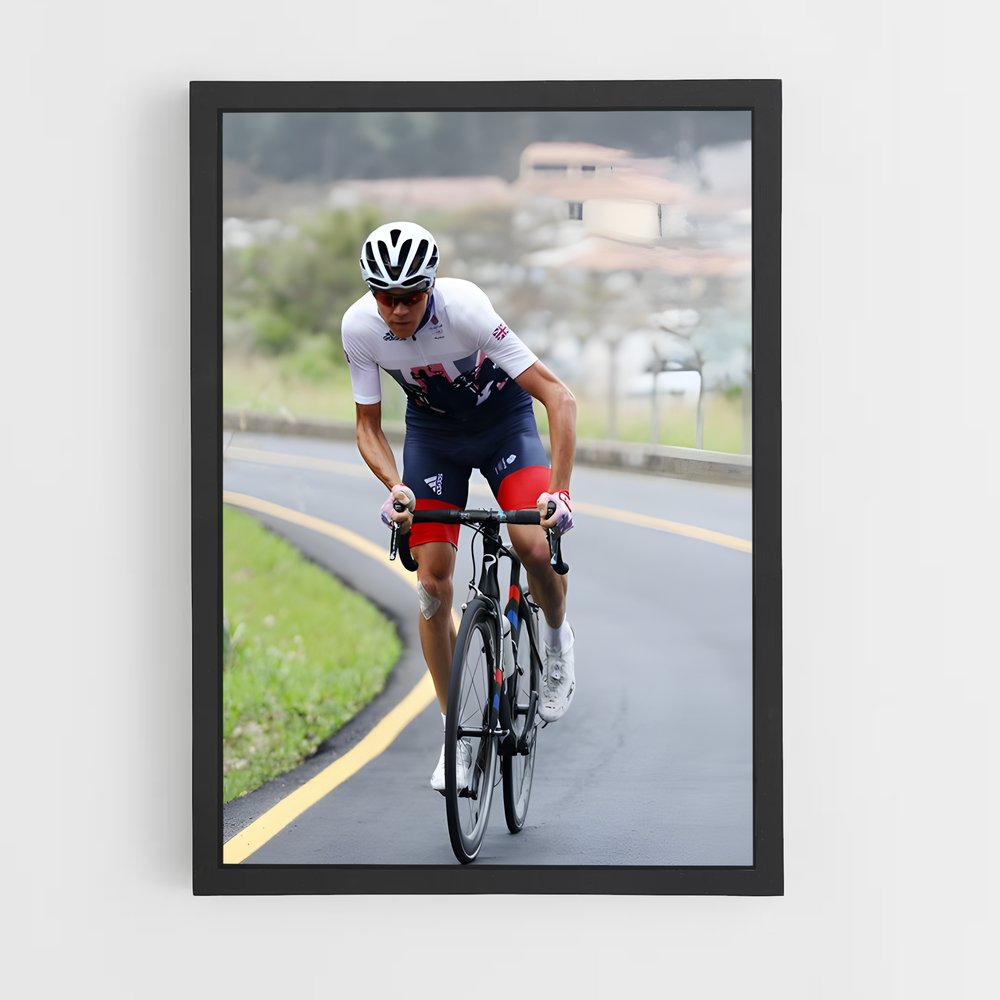Poster La Route du Maillot jaune – affiche Cyclisme (vue 2)